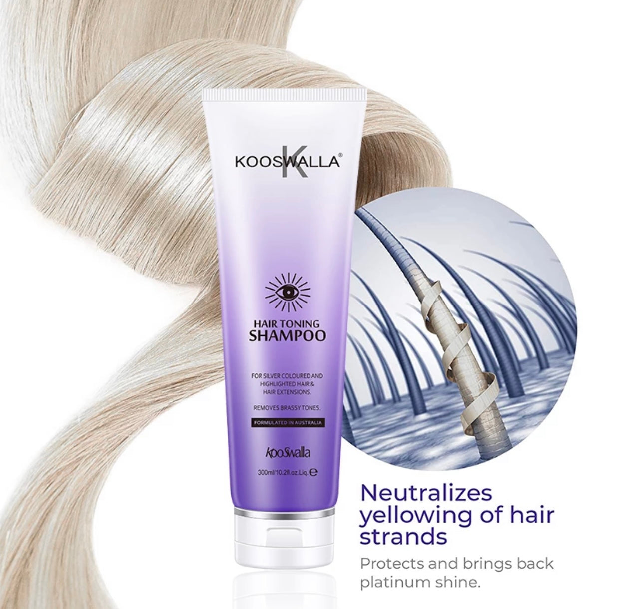 3 x Purple toning shampoo sulphate free