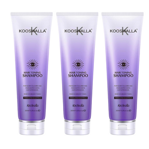 3 x Purple toning shampoo sulphate free