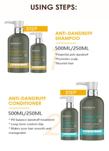 scalp care (dandruff) shampoo and conditioner set 500 ml each