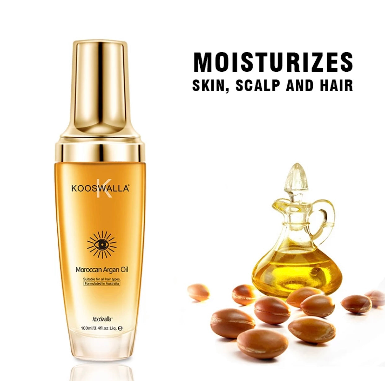 Kooswalla Moroccan Aragan Oil Serum Hair and Skin